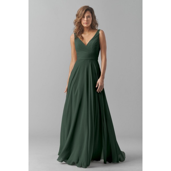 Watters Bridesmaids Style 8542 Karen | Single Layered Chiffon Dress