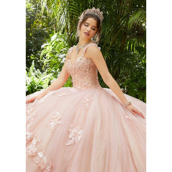 Quinceanera by Mori Lee 89286 | Three-Dimensional Floral Embroidered Quinceañera Dress