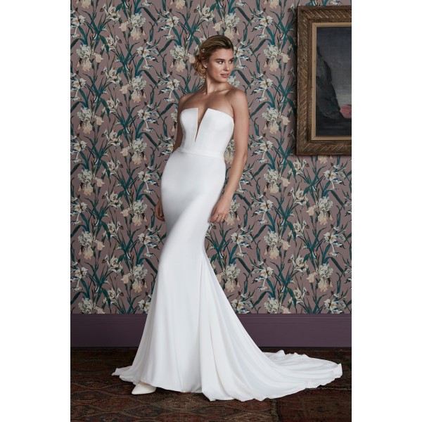 Justin Alexander | Palermo 99115 | Crepe Fit & Flare Wedding Dress