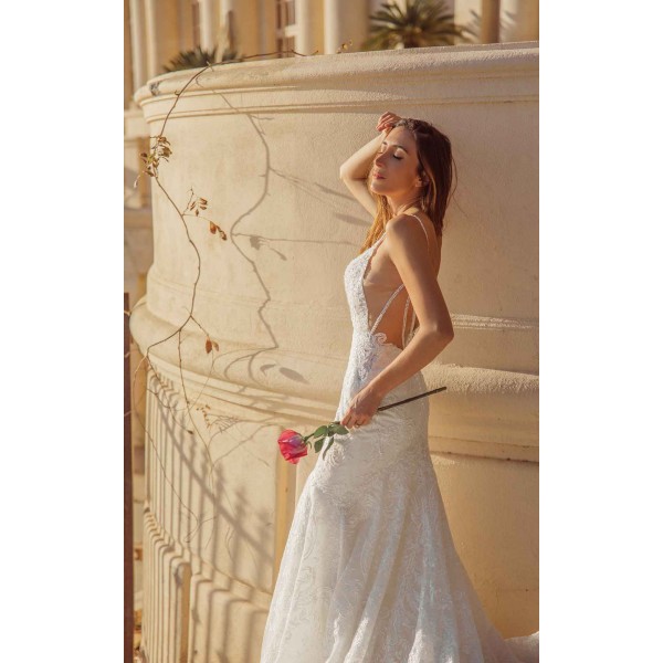 Martina Liana | Style 1348 | Plunging V-neckline Wedding Gown