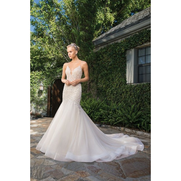 Casablanca Bridal Clara 2359 | Fit & Flare | Quick Delivery Wedding Gown