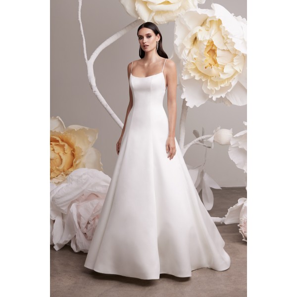 Mikaella Bridal 2461 | Duchesse Satin Wedding Gown