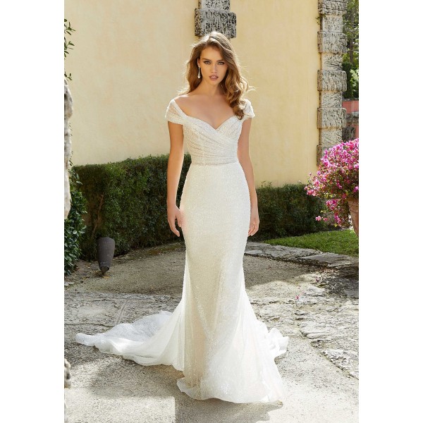 Mori Lee Bridal | Faye Style 2484 | Fit & Flare Wedding Dress