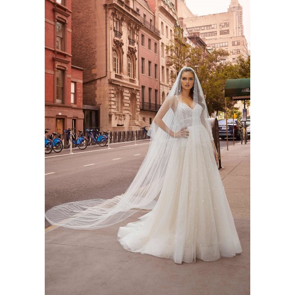 Morilee Bridal Style 2501 Jacqueline | Sheer Bodice | Wedding Dress