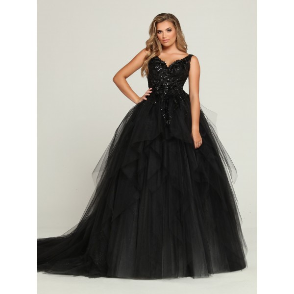 Davinci Bridal Collection 50681 | Black Wedding Dress