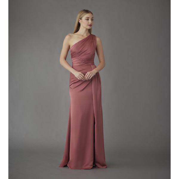 Hayley Paige Bridesmaids 52255 | Crepe de Chine | A-line Gown