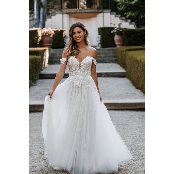 Allure Bridals Style 9914 | Off-Shoulder Wedding Gown