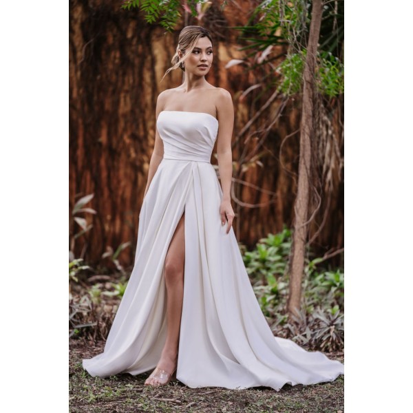 Allure Bridals Style 9967 | Soft Asymmetric Wedding Dress