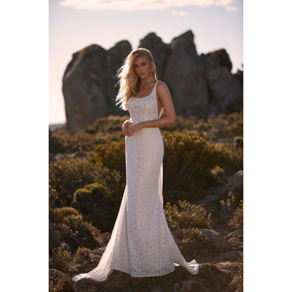 Madi Lane Bridal Camden | Silky Charmeuse | Wedding Dress