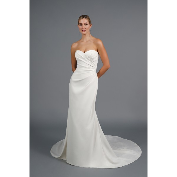 Lorry Bridal Collection 55161 | Strapless Stretch Crepe Fit &Flare