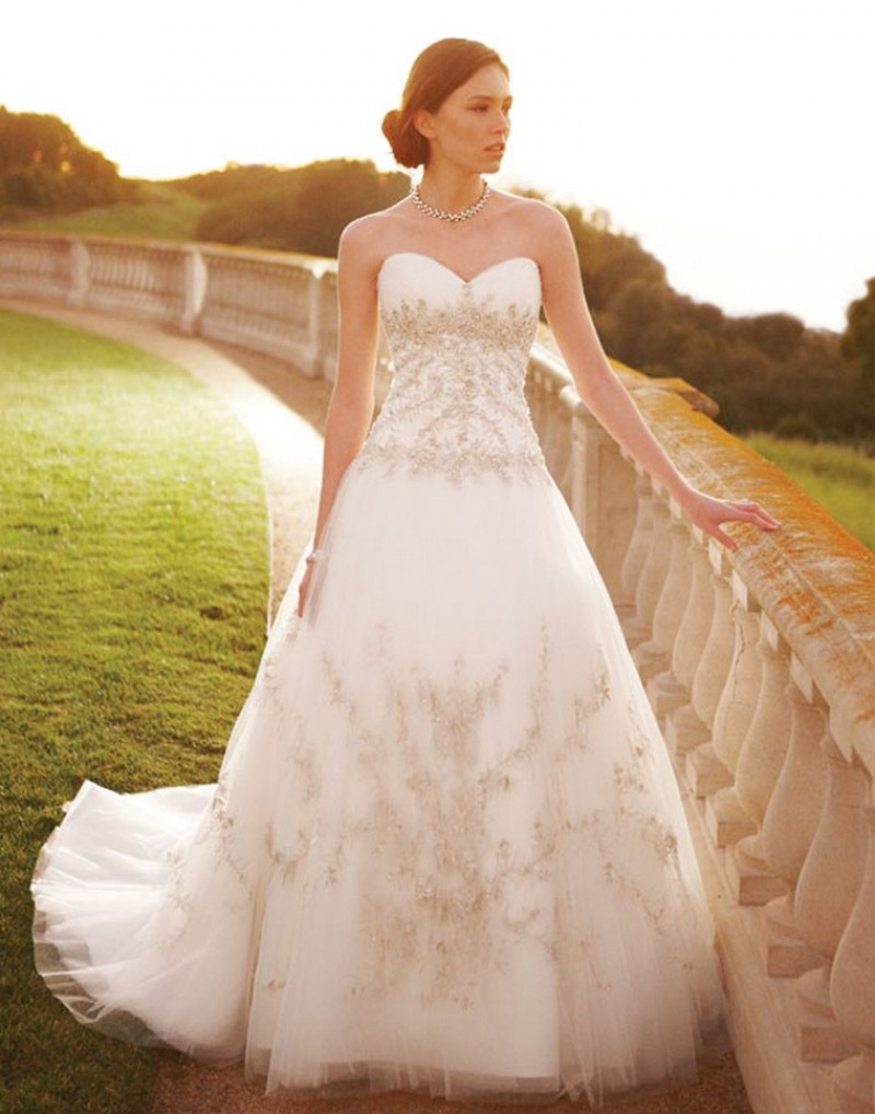 Casablanca Bridal - Style 2056 | Affordable | Strapless sweetheart neckline wedding gown