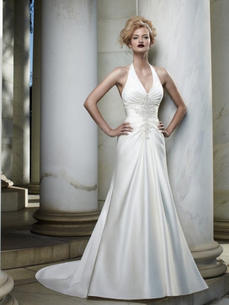 Casablanca Bridal Style 2060 | V-neck Halter | Wedding Gown