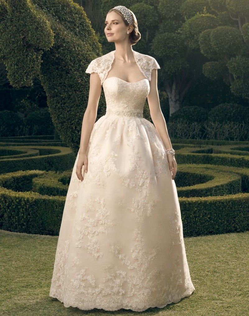      Casablanca Bridal Fall 2014 - Style- 2182 Gown/Jacket