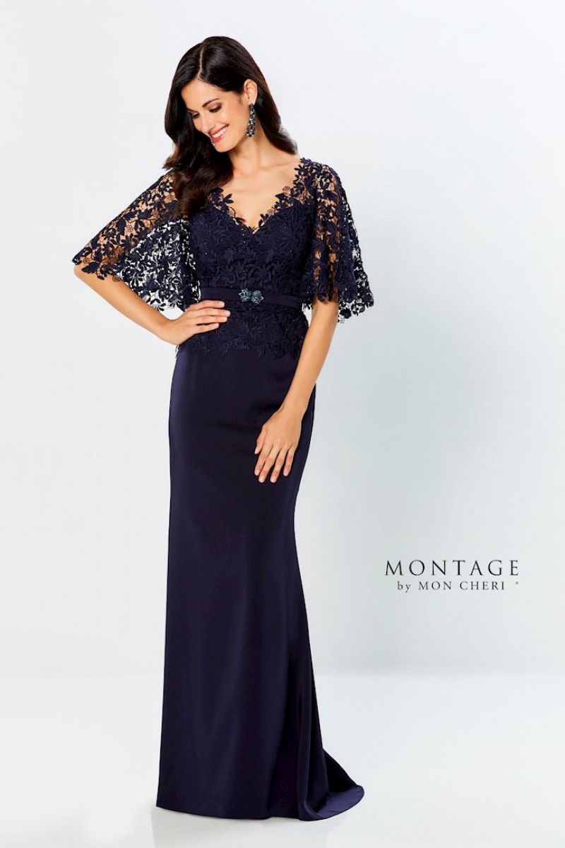 Montage by Mon Cheri | Style 220946 | Flutter Sleeves