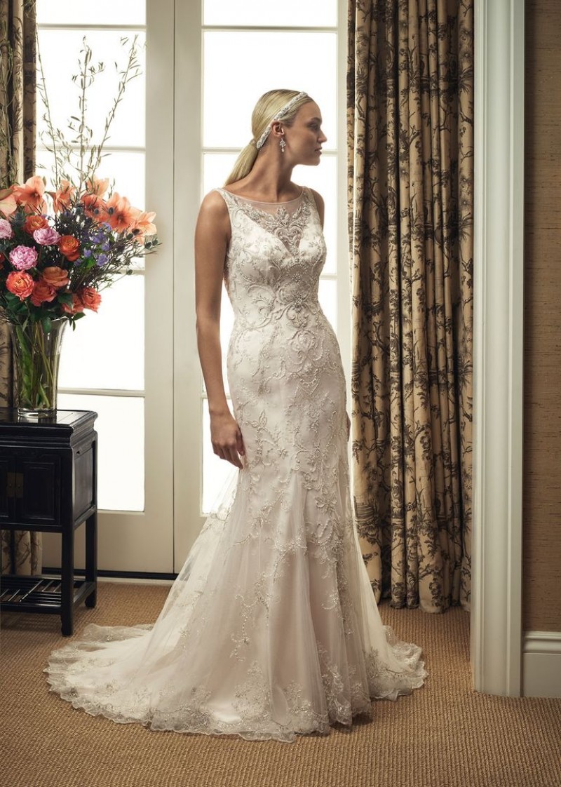 Casablanca Bridal Style 2211 | Bead & Embroidered Tulle Wedding Dress