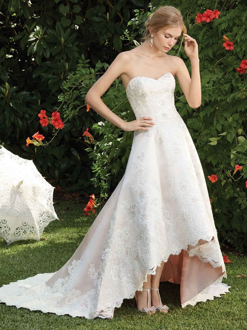 Casablanca Bridal Style 2283 Clover | Hi-Low Hemline Wedding Dress