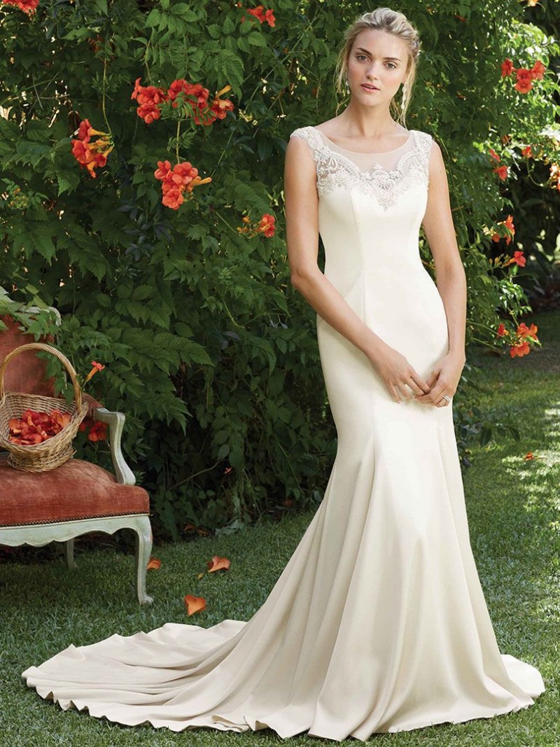 Casablanca Bridal Style 2284 Petunia |  Bateau Neckline Wedding Dress
