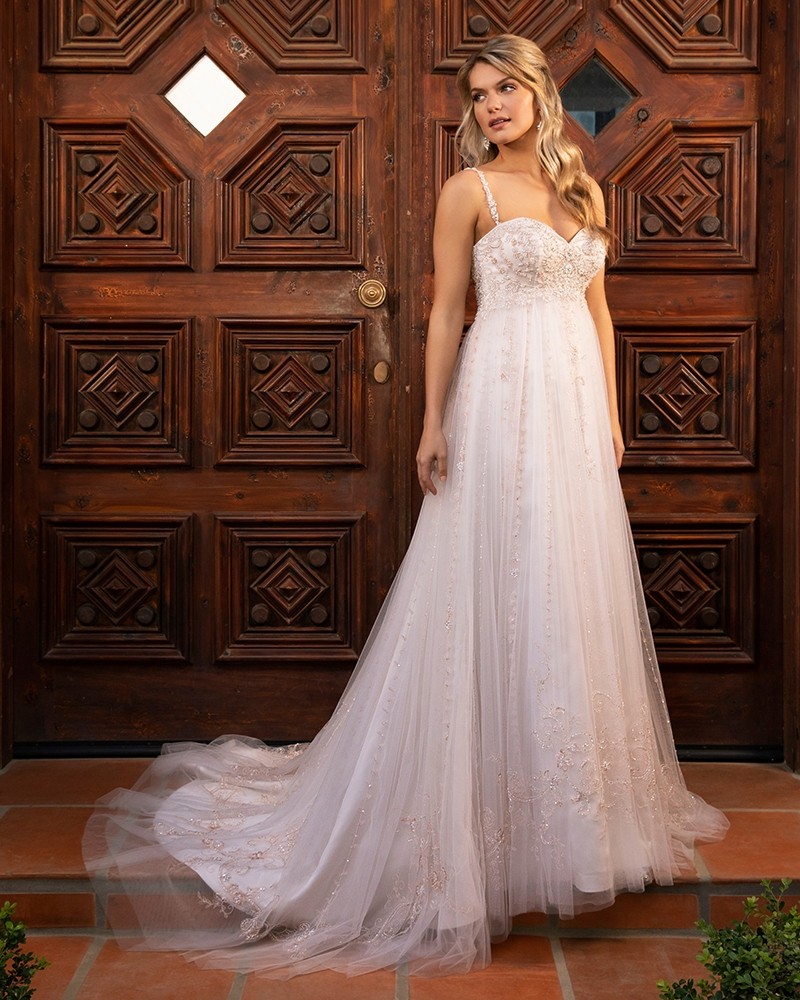 Casablanca Bridal Demi Style 2381| Affordable Duchess Satin Wedding Dress