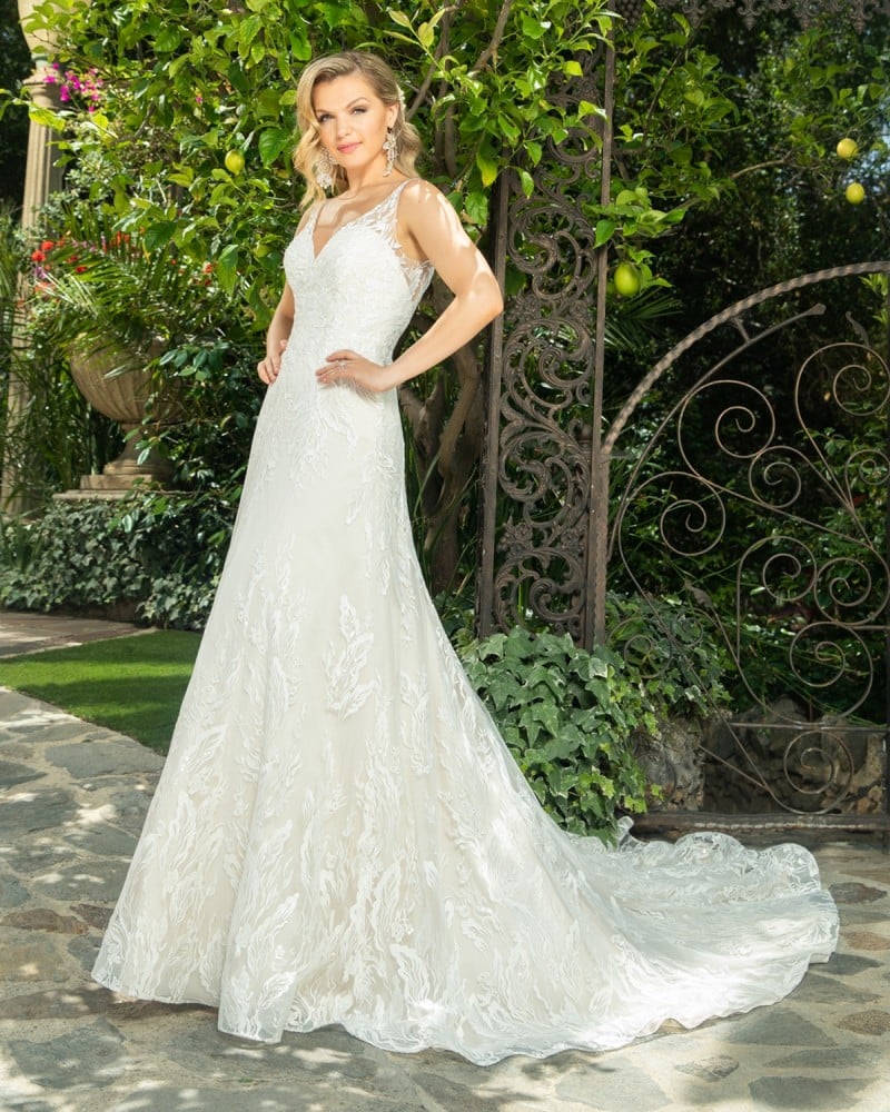 Casablanca Bridal Kalea Style 2413 |  V-neckline Wedding Dress