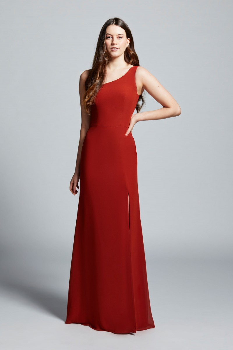 Hayley Paige Bridesmaids 52153 | Chiffon A-line gown