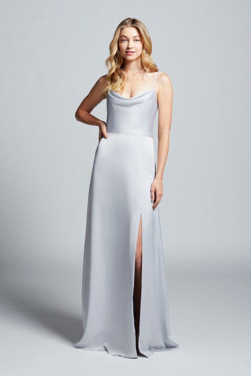 Hayley Paige Bridesmaids 52156 | Crepe de Chine, A-line gown
