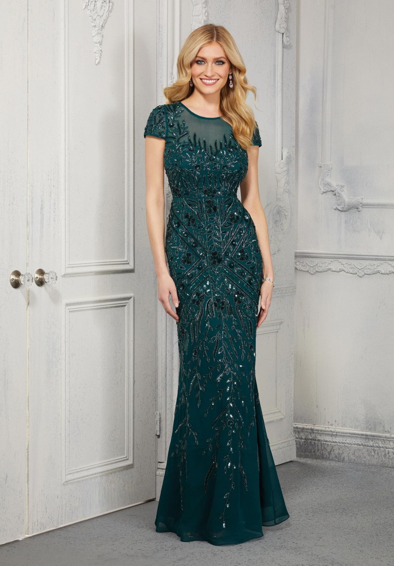 MGNY by Mori Lee | Style 72426 | Sheath Allover Beaded Evening Gown