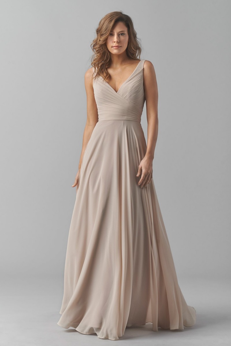 Watters Bridesmaids Style 8542i Karen | Double Lined Chiffon Dress