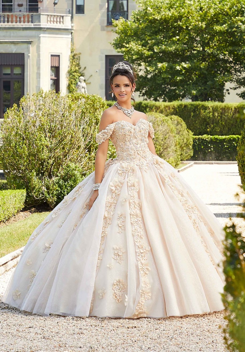 Quinceanera by Mori Lee 89301 | Rhinestone and Crystal Beading