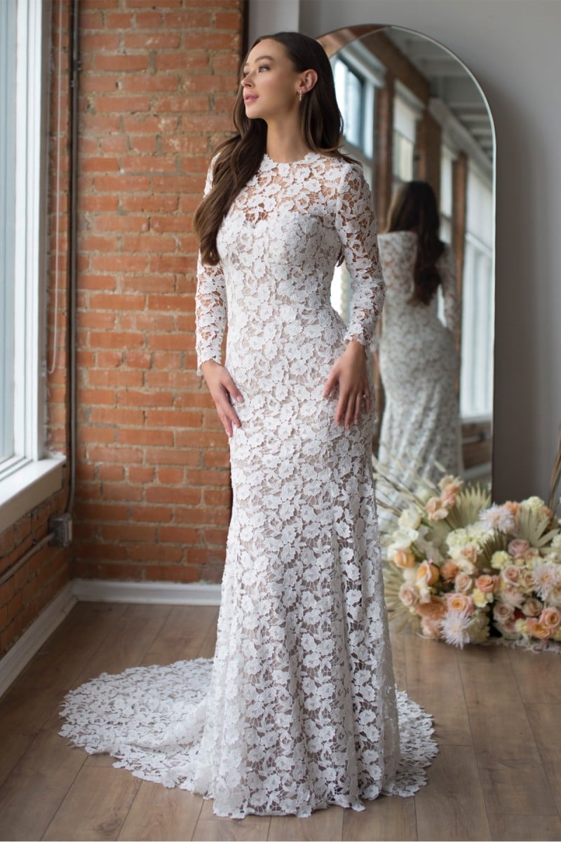 Lucia with Long sleeves 16103S, Wtoo Brides