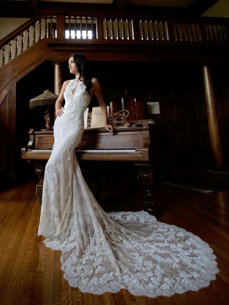 Enzoani Bridal Miller | Mermaid, illusion sweetheart neckline wedding gown