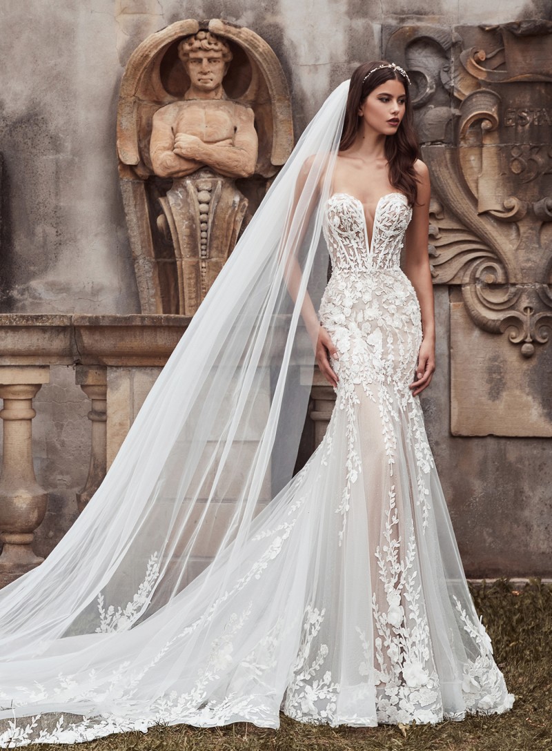 Calla Blanche Bridal  Style 121101 Lilia | Off Shoulder Lace Wedding Gown
