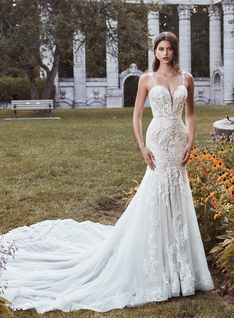 Calla Blanche Bridal Style 121105 Myrtle | Deep V-neck | Wedding Gown