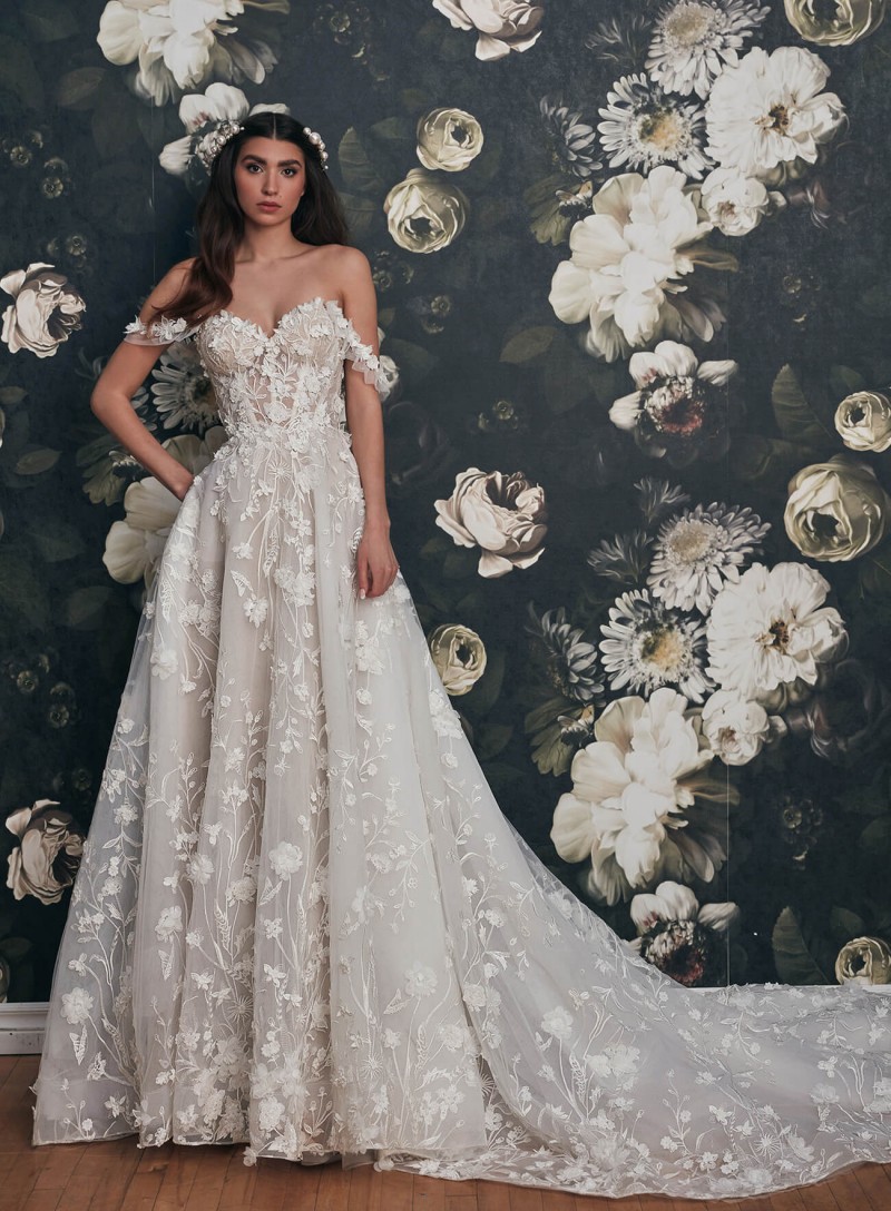 Calla Blanche Bridal Coreena Style 121234 | A-line silhouette bridal dress 