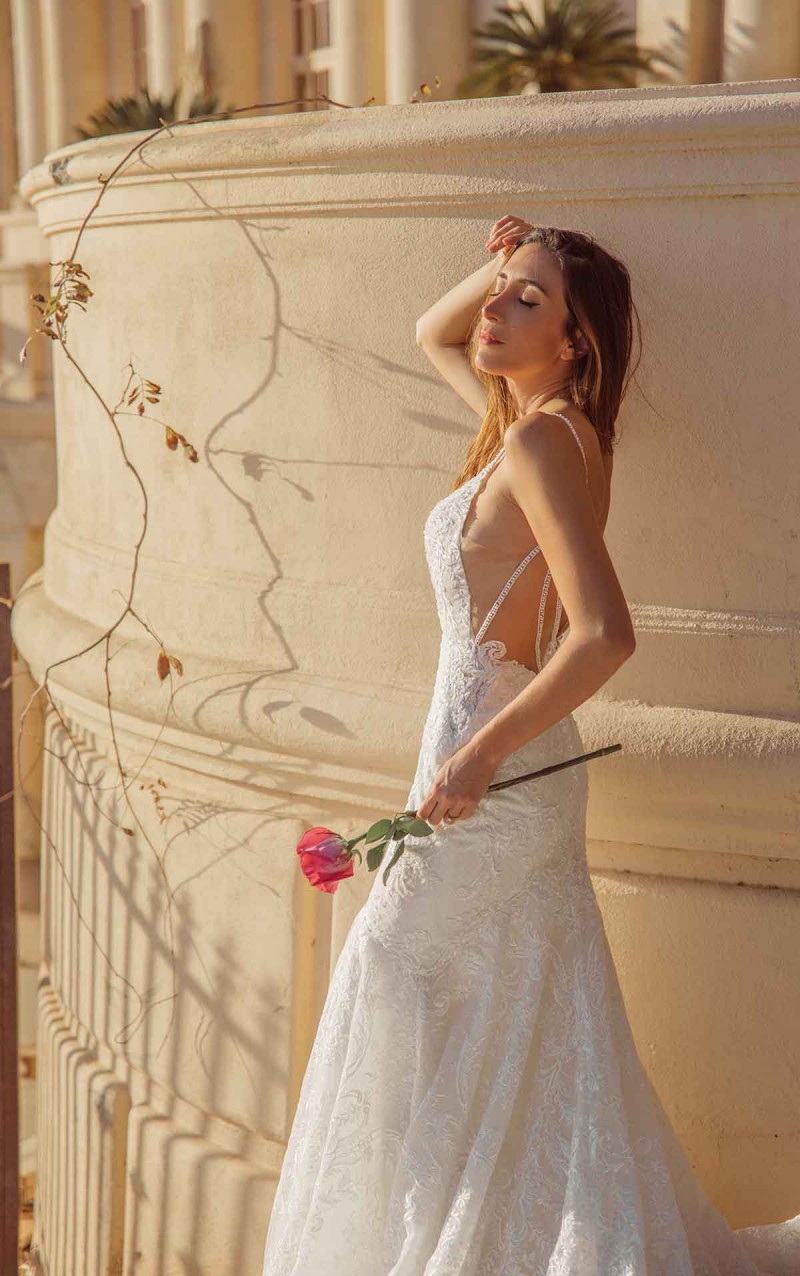 Martina Liana | Style 1348 | Plunging V-neckline Wedding Gown
