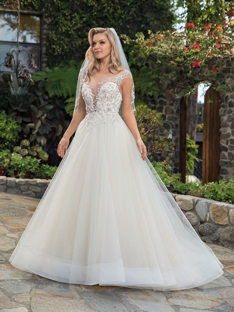 Casablanca Bridal Karissa 2366 | Voluminous Tulle Skirt Wedding Dress