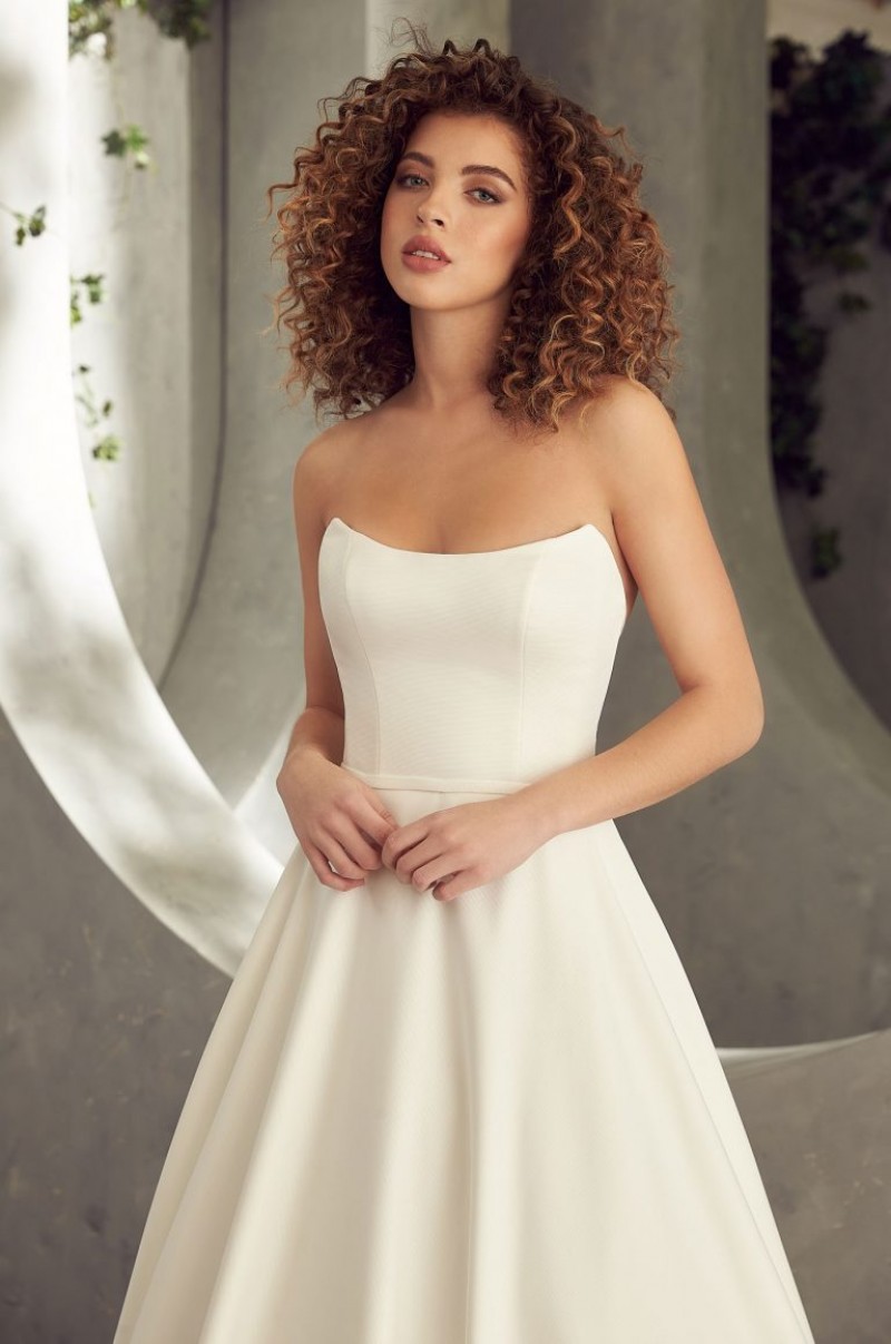 Mikaella Bridal 2409 | Satin Faille Wedding Dress