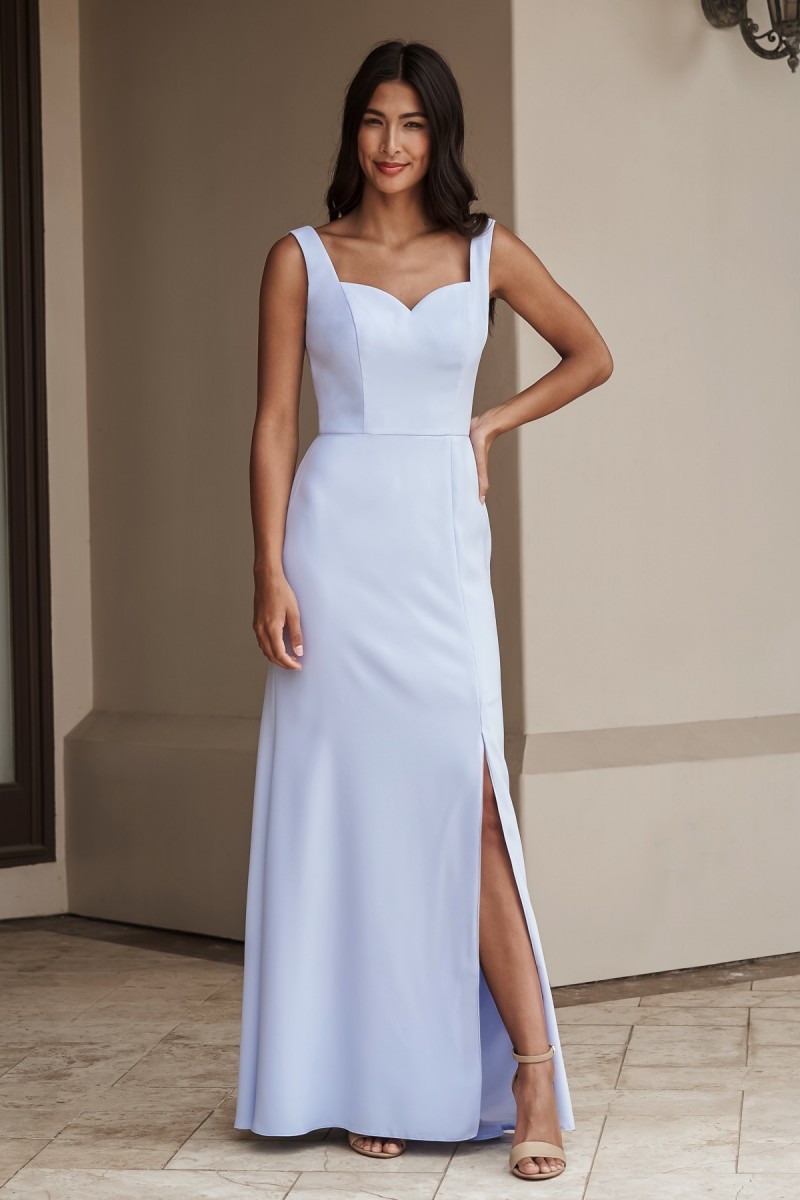Belsoie Style 243016 | Fit & Flare gown with square front neckline