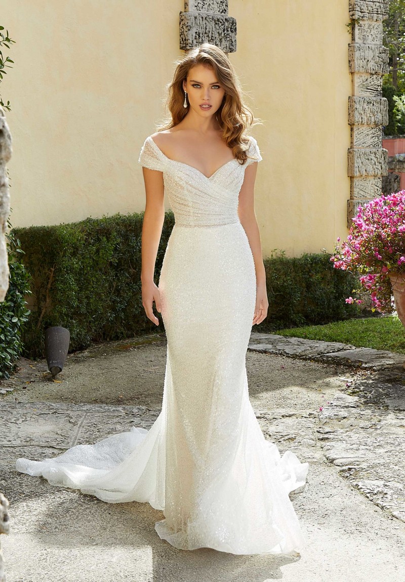 Mori Lee Bridal | Faye Style 2484 | Fit & Flare Wedding Dress