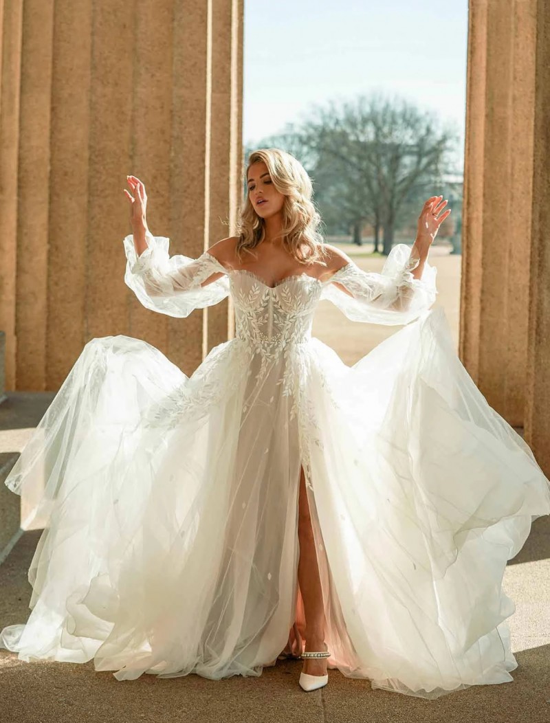 Essense of Australia Style D3787 | Wedding Dress with Sleeves
