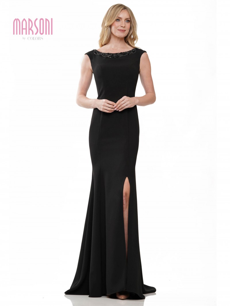 Marsoni by Colors MV1247 | Fit & Flare Crepe Gown | Mother of the Bride