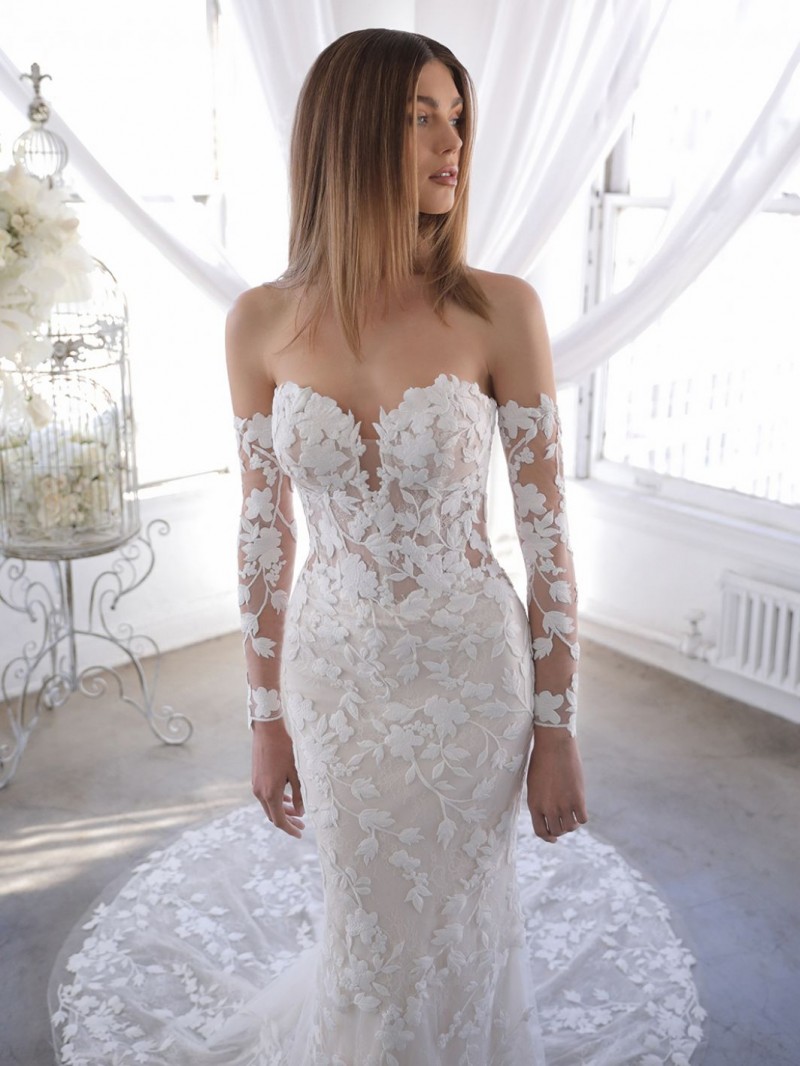 Enzoani Bridal Orrie | Embroidered Floral Lace | Wedding Dress