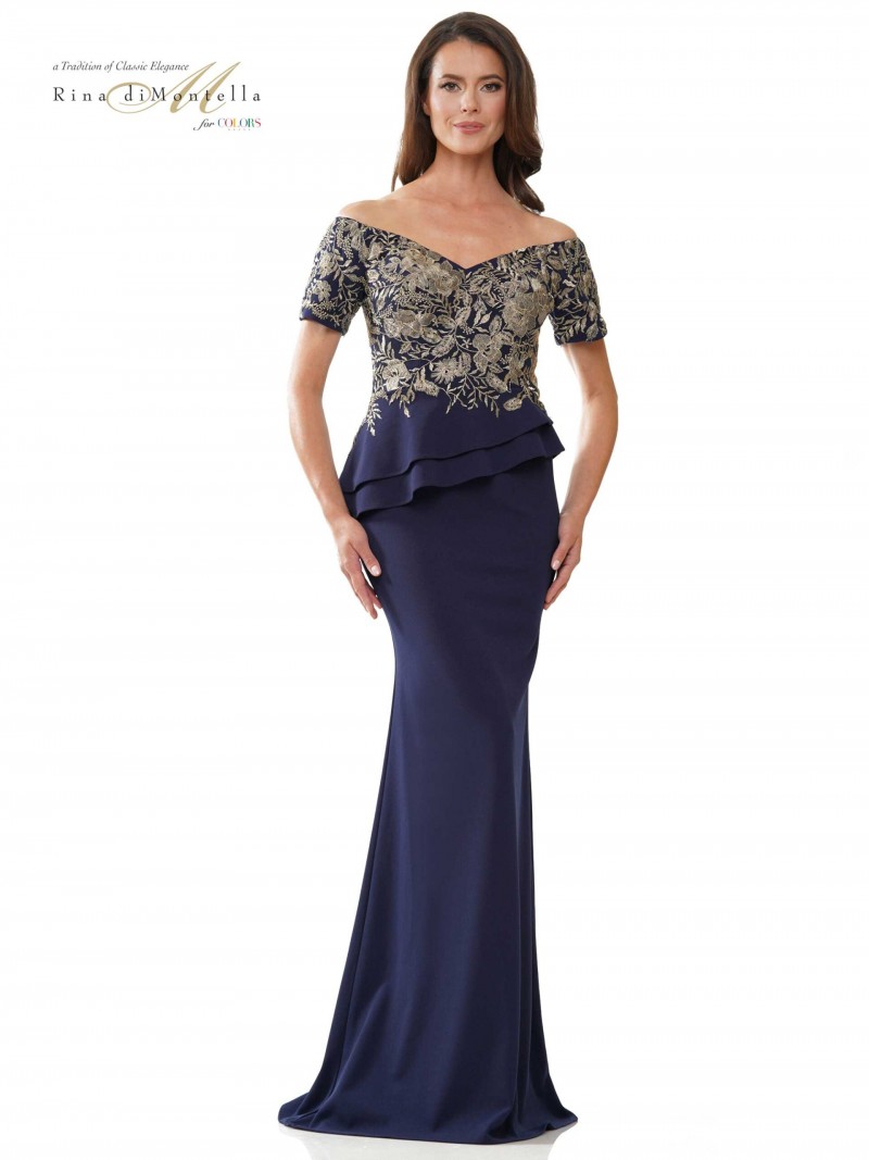 Rina di Montella Style RD2918 | Fit & Flare | Mother of the Bride Gown