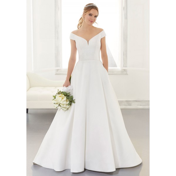 Mori Lee Bridal | Style 5865 Ainsley | Affordable Fit & Flare