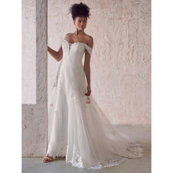 Maggie Sottero | Nakita 22MN945 |  Lace Motifs Chantilly Lace Wedding Dress