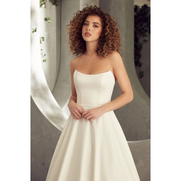 Mikaella Bridal 2409 | Satin Faille Wedding Dress