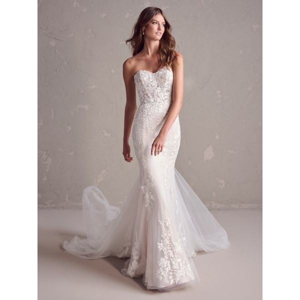 Rebecca Ingram Bridal | Hilda | 24RS183 | Fit & Flare Floral Wedding Dress