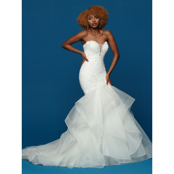 Davinci Bridal Style 50653 | Affordable Strapless Sweetheart Neckline Wedding Dress