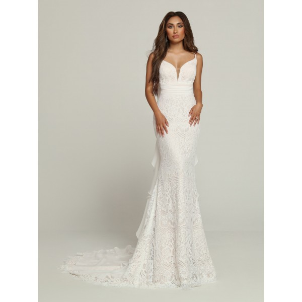 Davinci Bridal Style 50694 | Sweet Surprise, this Lace Fit & Flare Sheath Wedding Dress