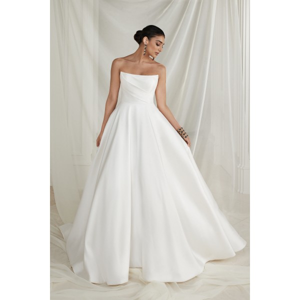 Justin Alexander Estelle 88261 | Mikado A-line Wedding Dress