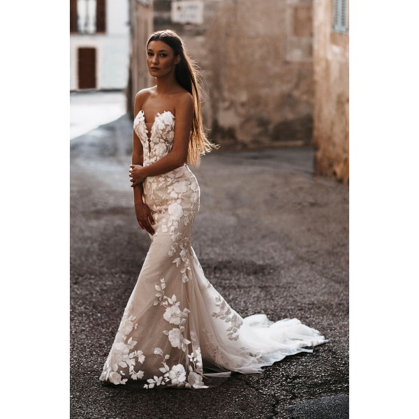 Abella Bridal Zara E161 | Multi-textured Lace Wedding Dress